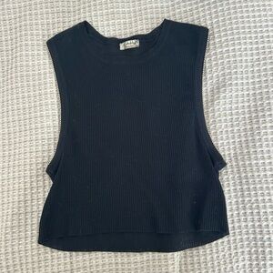 Free people tank with metal beaded edges size medium